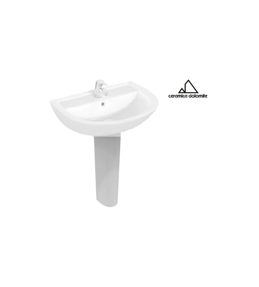 COLONNA IN CERAMICA BIANCO  "SERIE QUARZO" - DOLOMITE.